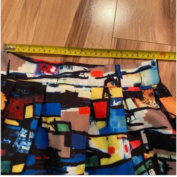 SALE!!! Colorful Abstract Print Skirt—XXS - Picture 2 of 5